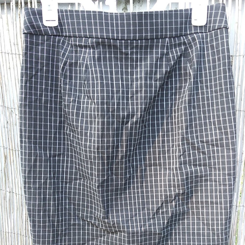 Elle Bl &Wh Pinstripe Straight Pencil Skirt - S - Picture 6 of 11